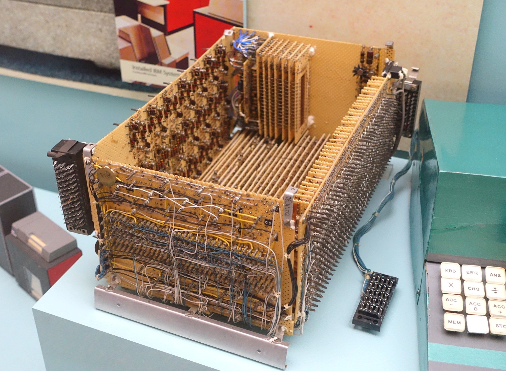Figure 24 — Electronics of Tom Osborne's 1964 calculator prototype, now in the Smithsonian's National Museum of American History.