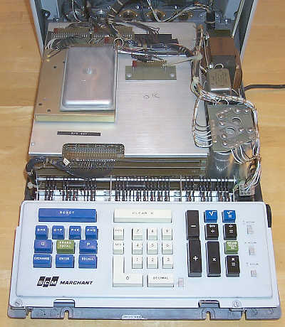 Figure 17 — A Cogito 240SR opened like a clamshell: the stacked boards above, the keyboard below.
