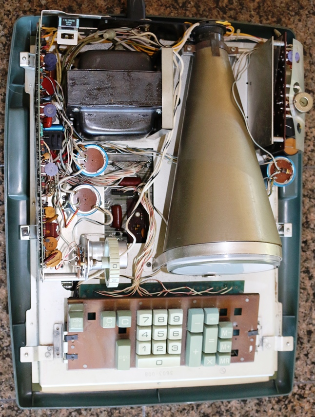 Figure 25 — The Victor 14-321's chassis: the CRT, the power supply and the logic.
