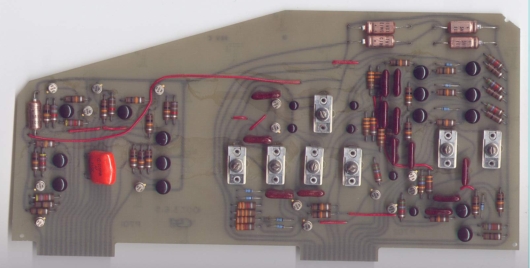 Figure 13 — The 3900's display board: the stroke generators, built of discrete components.