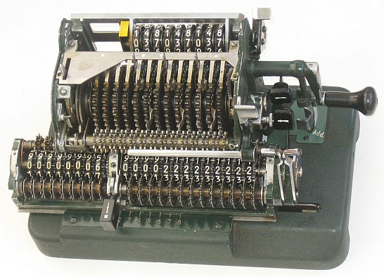 Figure 3 — A Manus R opened for repair: lever caps, covers and front plate removed, the drum left in place.