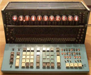 Figure 15 — The interior of a Wang LOCI-2, with its cards of discrete transistor logic.