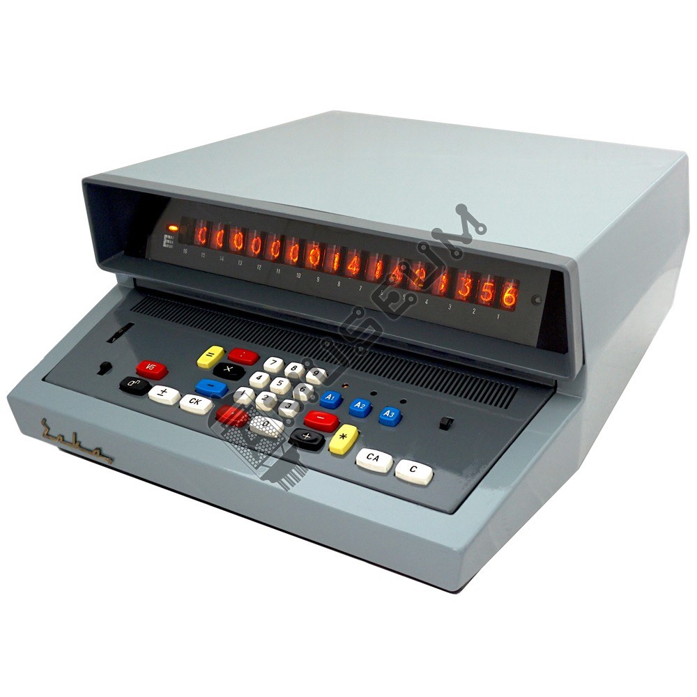 Figure 18 — The Bulgarian ELKA 6521 of 1965, with germanium transistor logic and a row of Nixie tubes.